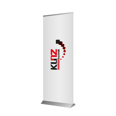 Roll-Up Deluxe | B 85 cm x H 153 - 200 cm | einseitig bedruckt