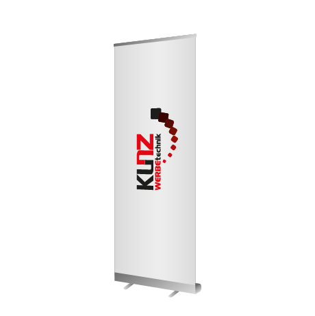 Roll-Up Budget | B 60 cm x H 160 cm | einseitig bedruckt