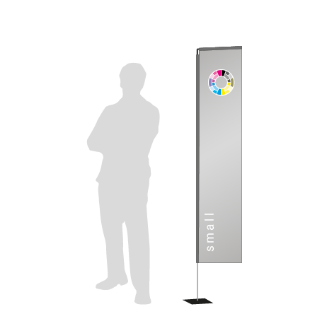 Beachflag Rechteck | Small (200 cm) | einseitig bedruckt